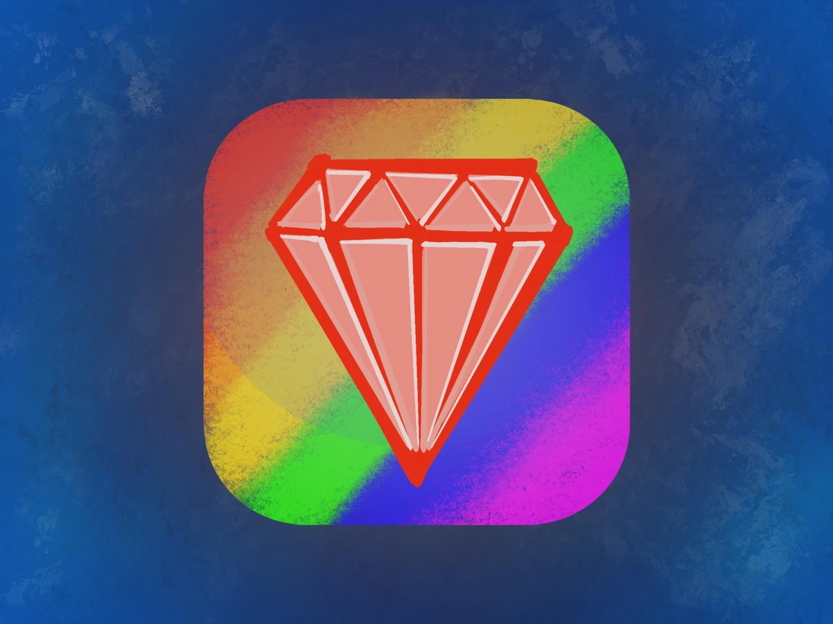 Ruby-app-icon illustration