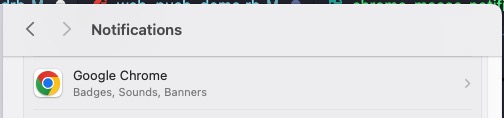 System Settings Notifications Chrome